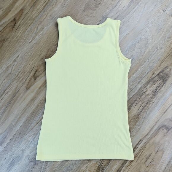 💜Wonder Nation Yellow Ribbed Sleeveless Top Girl's XLarge - Picture 2 of 8